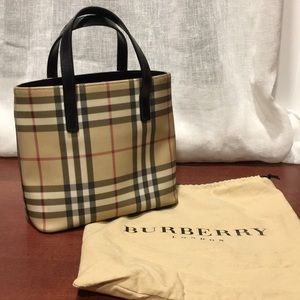 Burberry mini tote with dust bag